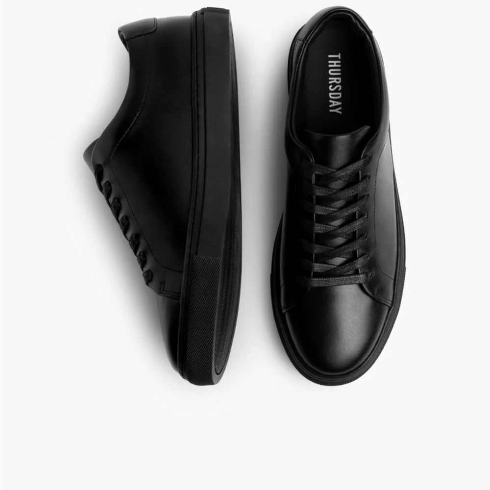 Thursday Boot Company Black Leather Sneakers NWOT